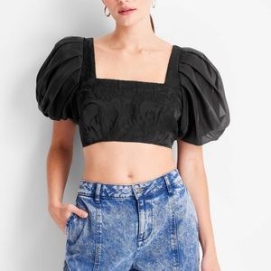 Kahlana Brown dressy crop top